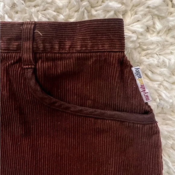 𝅺y2k Brown Corduroy Mini Skirt - Picture 3 of 5